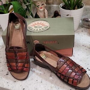 Earth Spirit Women's Multi-Tone Leather Sandals NIB